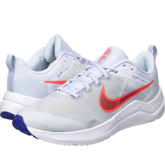 NWT Nike Downshifter 12 Men's Running Shoes Grey Crimson Size 9.5 - Picture 7 of 12